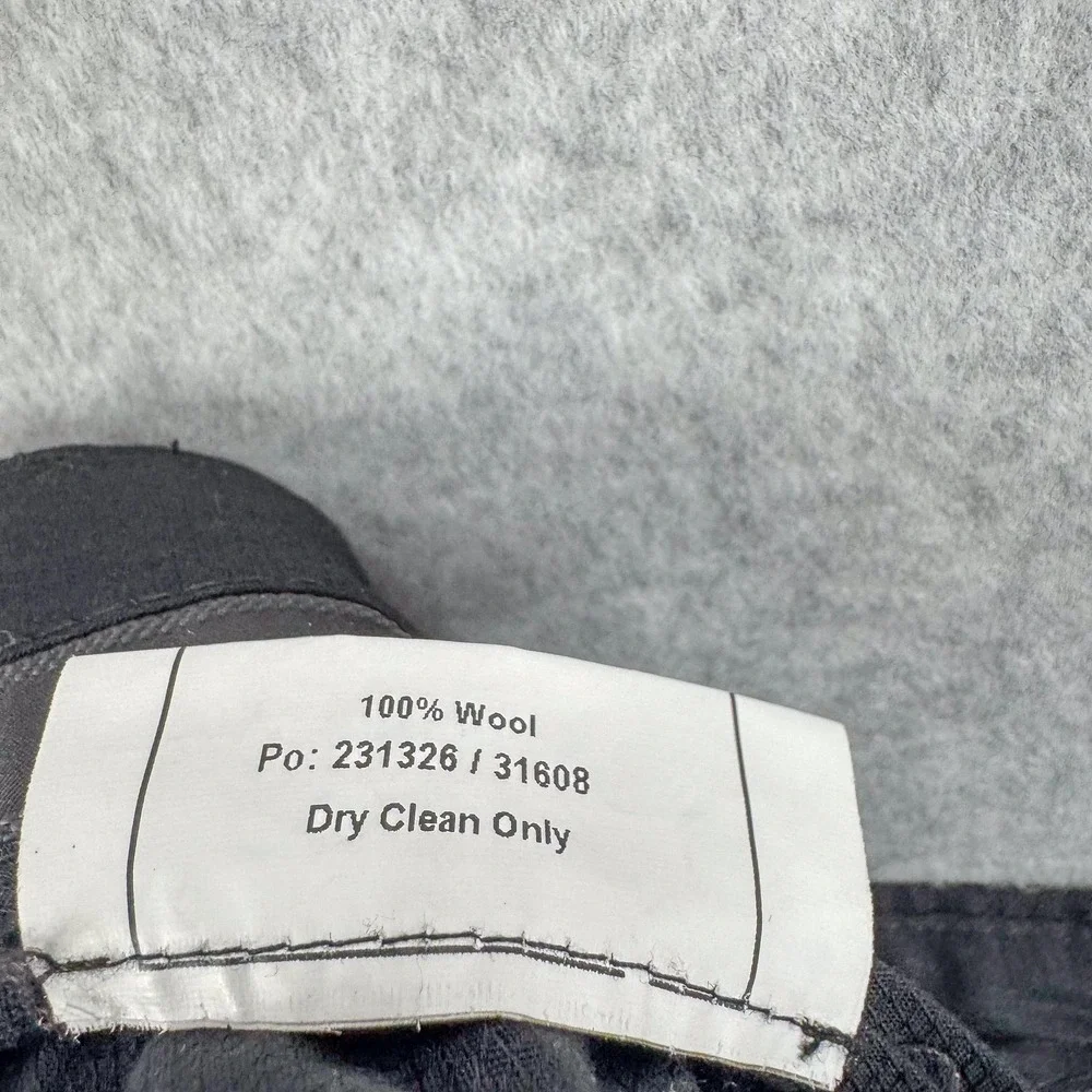 Jos A Bank Dress Pants Mens 35 Black Wool Pleated‎ Straight Classic Office 36x29
